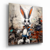 Rabbit Glass Wall Art.